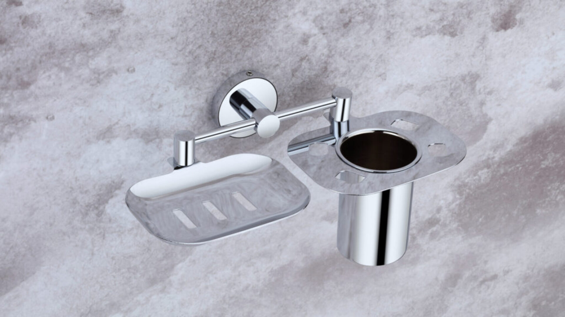 Anox Series: Soap Dish with Tumbler Holder